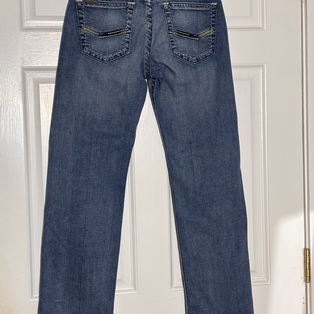 Ariat Men's M7 Classic Indigo Slim Fit Straight Leg Jeans Size 29/30 Pre Owned - Picture 2 of 14